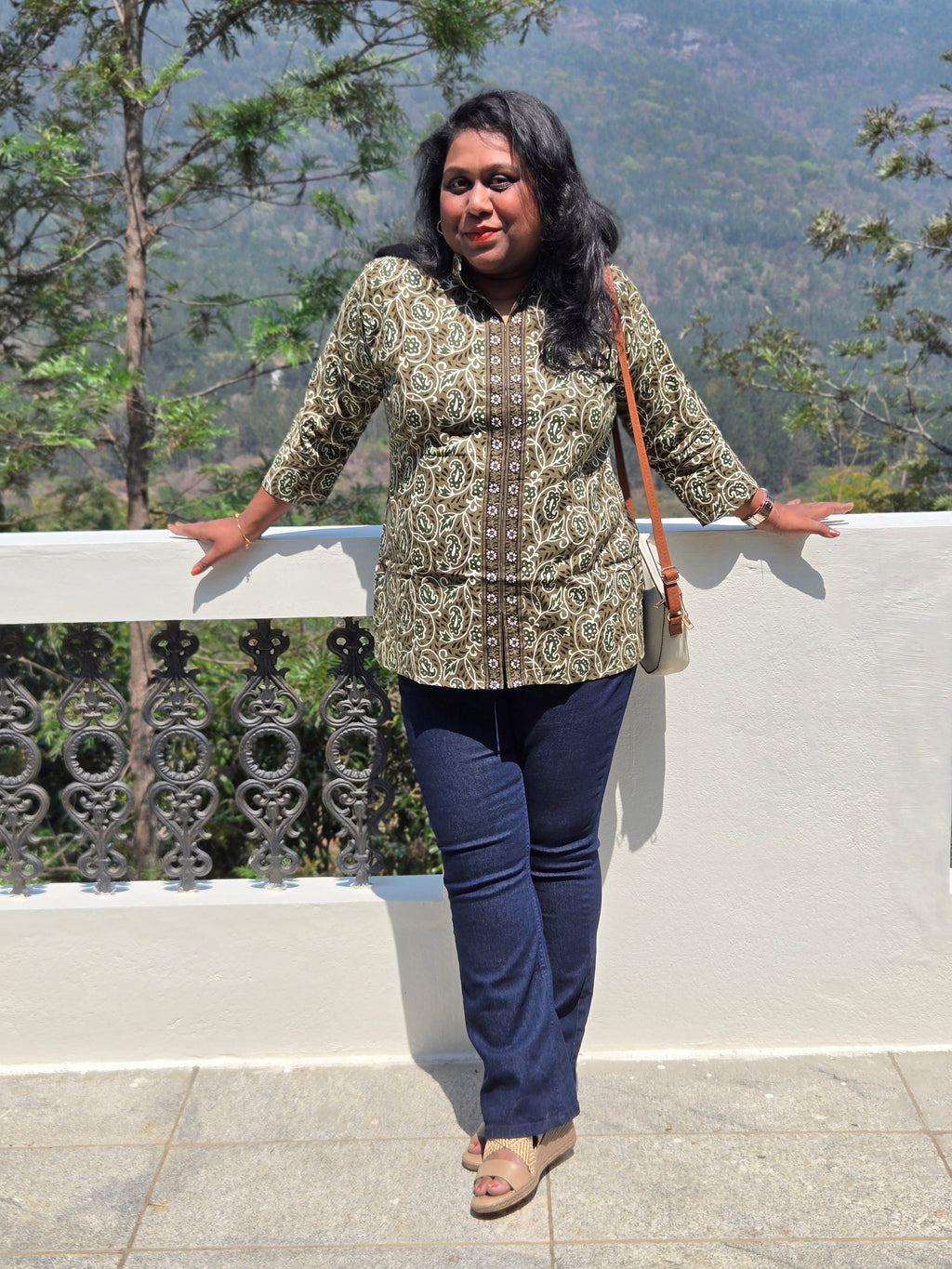 Vrinda Ajrakh Cotton Short Kurti