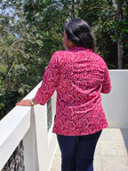Vrinda Ajrakh Cotton Short Kurti