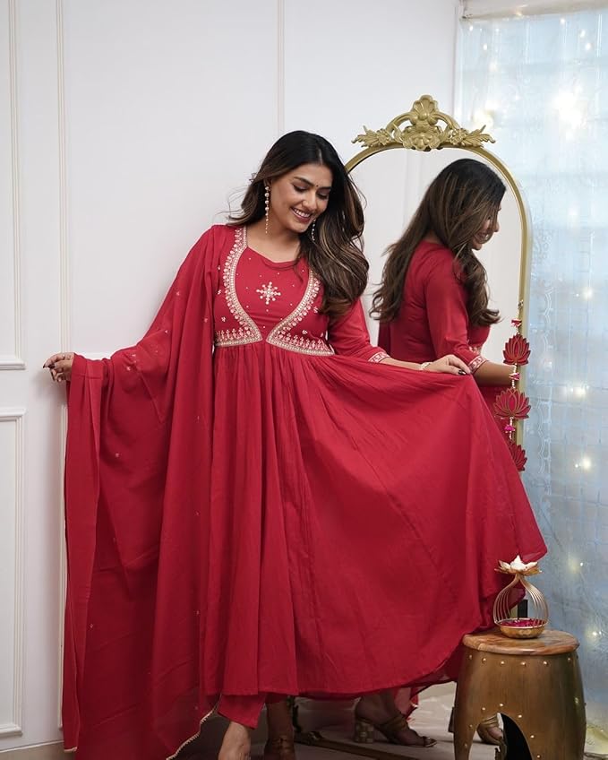 Chandini Embroidered Anarkali Set