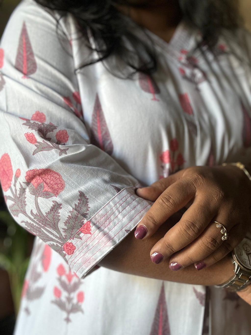 Saadgi Cotton White Kurta for Women | A-Line Fit | Casual & Work wear with Lining
