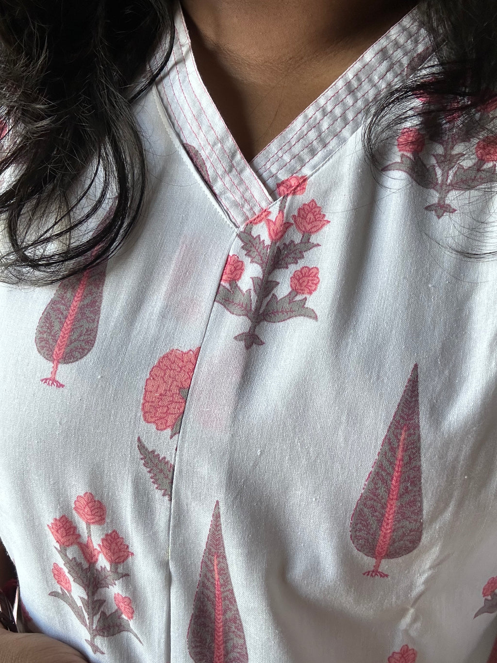 Saadgi Cotton White Kurta for Women | A-Line Fit | Casual & Work wear