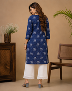 Yamini Traditional Jaipuri print Cotton Kurti for Women