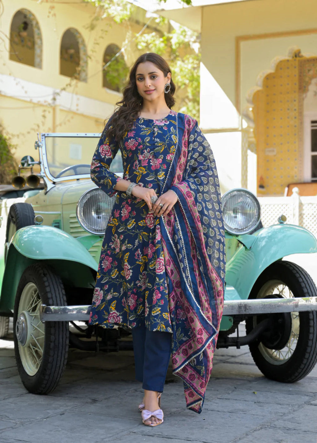 Tripti Floral Printed Anarkali Kurta Set