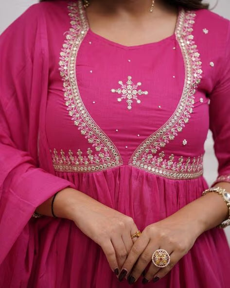 Chandini Embroidered Anarkali Set