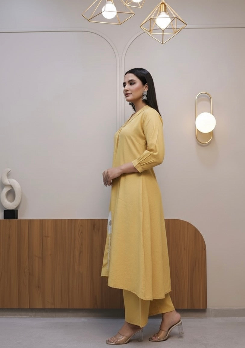 Nirali Pure Cotton Embroidered Kurti Set