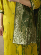 Abha Festive Embroidered Kurti Set