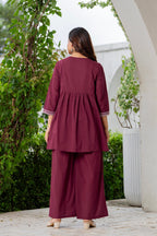 Akira Embroidered Cotton Coord Set