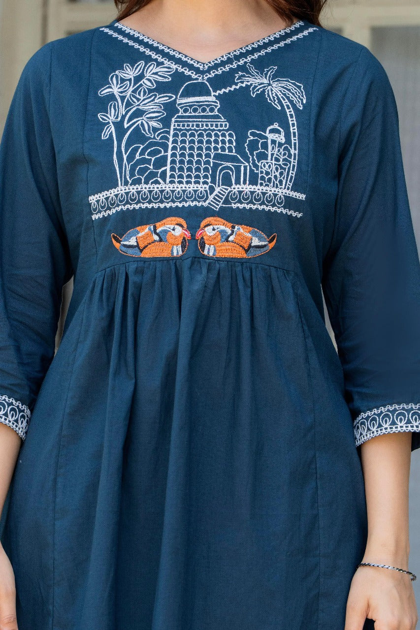 Akira Embroidered Cotton Coord Set