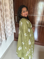 Mridula Premium Cotton Kurti palazzo Set with mirror work neckline