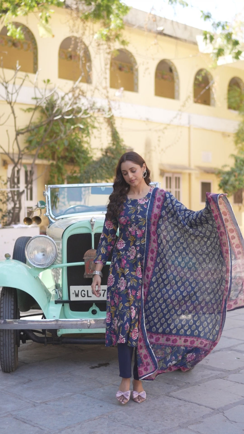 Tripti Floral Printed Anarkali Kurta Set