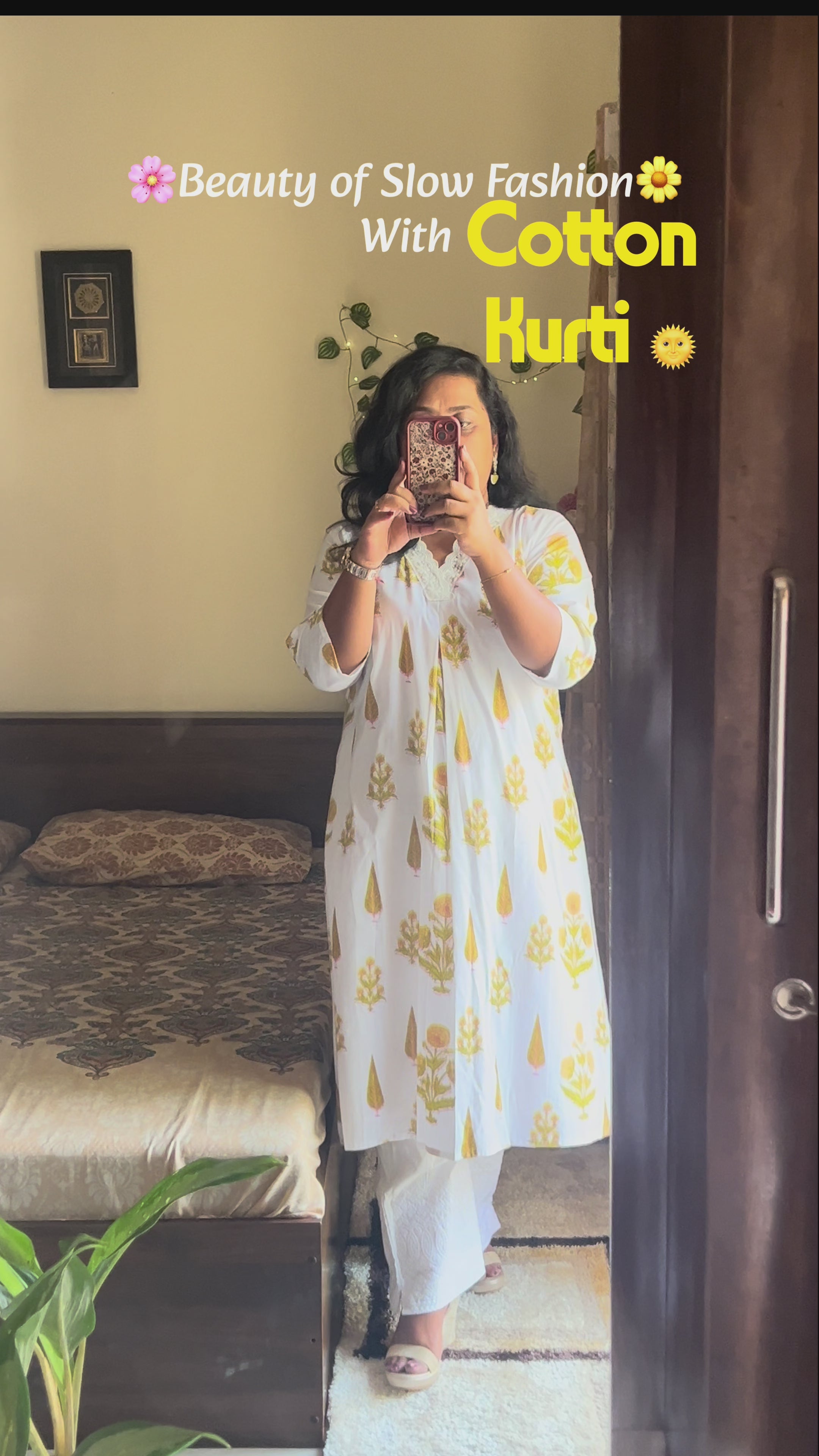 Swara Cotton A-Line Jaipur motif print Kurti