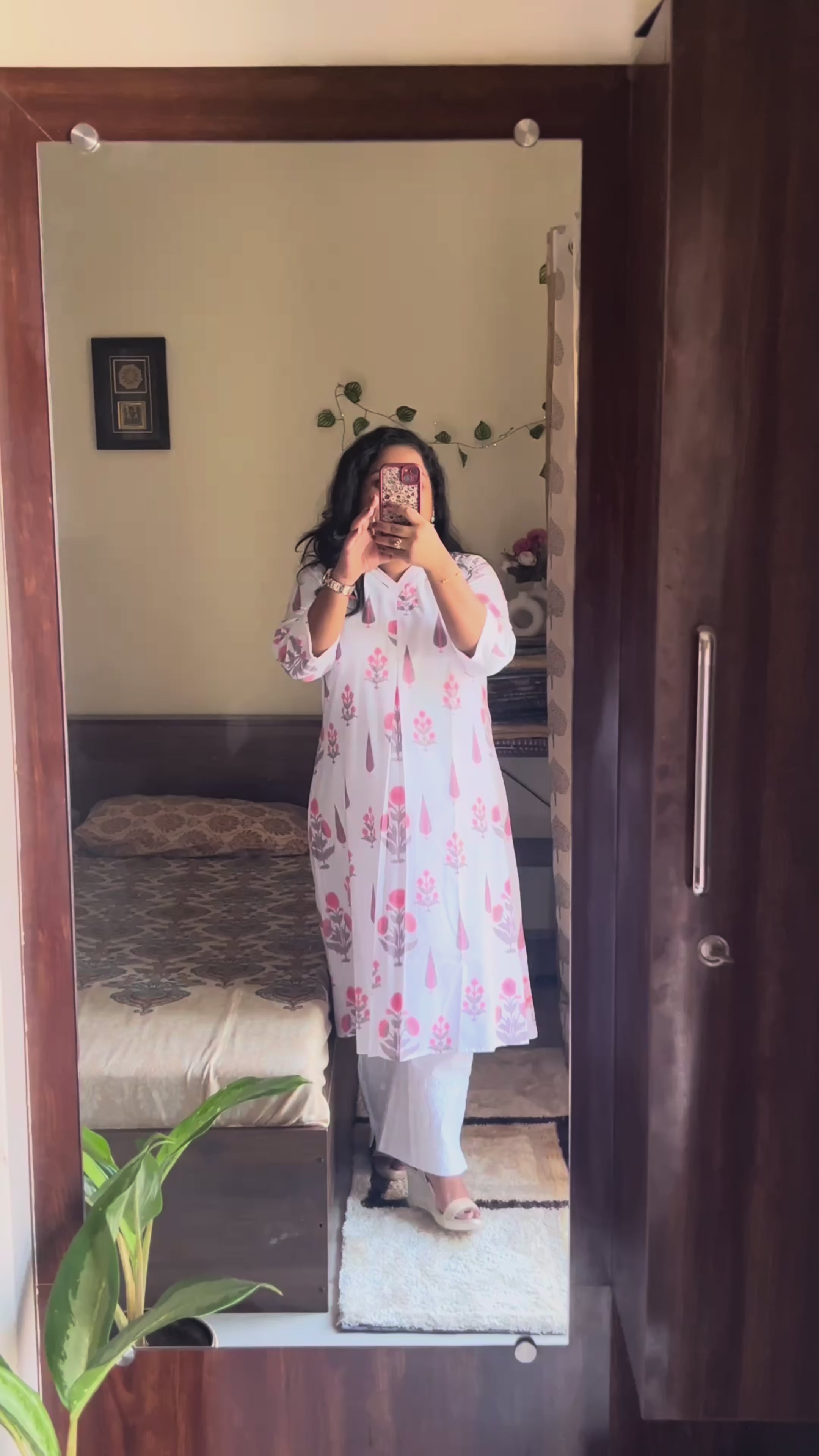 Saadgi Cotton White Kurta for Women | A-Line Fit | Casual & Work wear