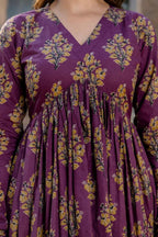 Maithli Printed Anarkali in Alia cut and Full Sleeves